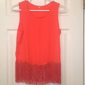 Never worn, Fringed Tank Top